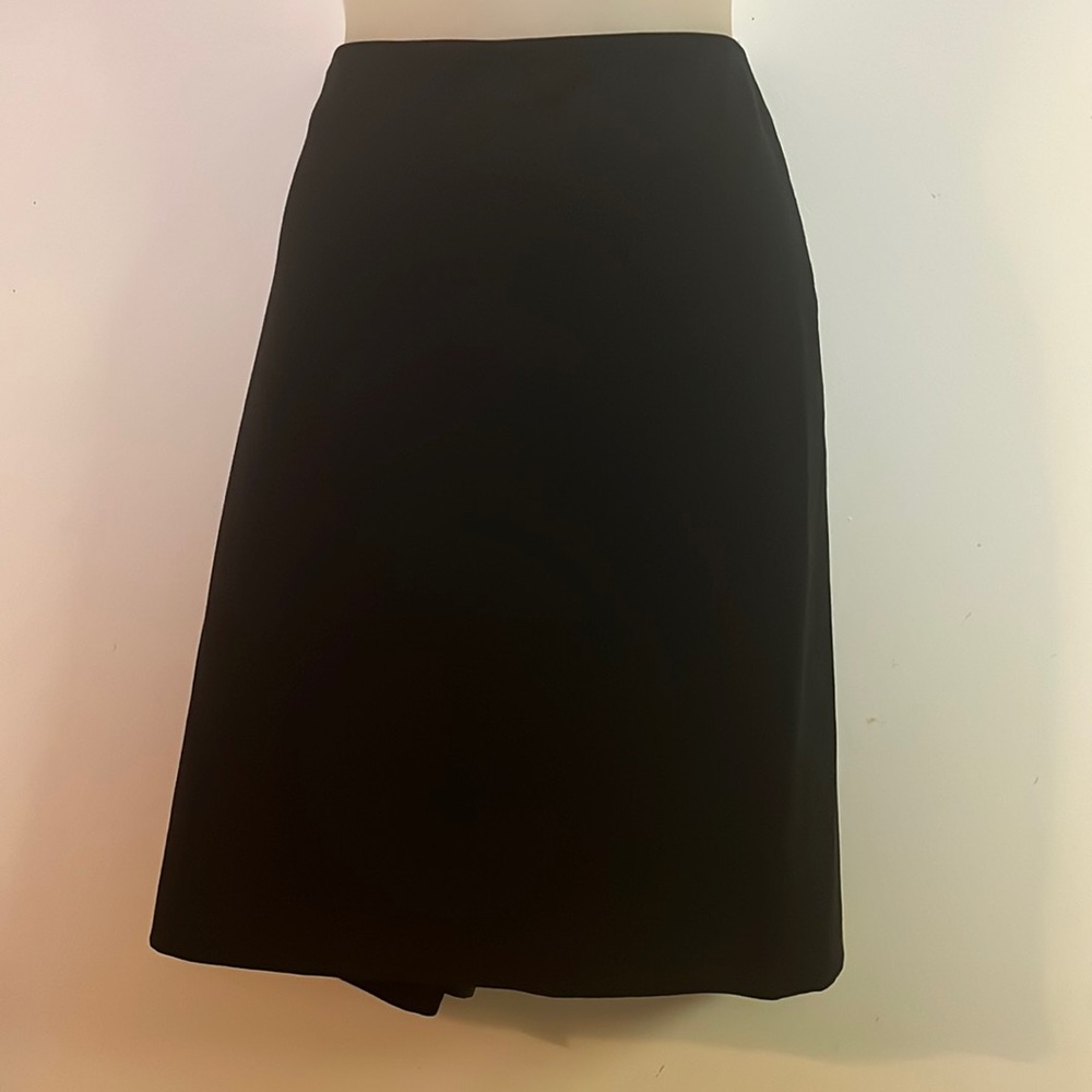Anne Klein Black Fully Lined Back Zip Skirt 10